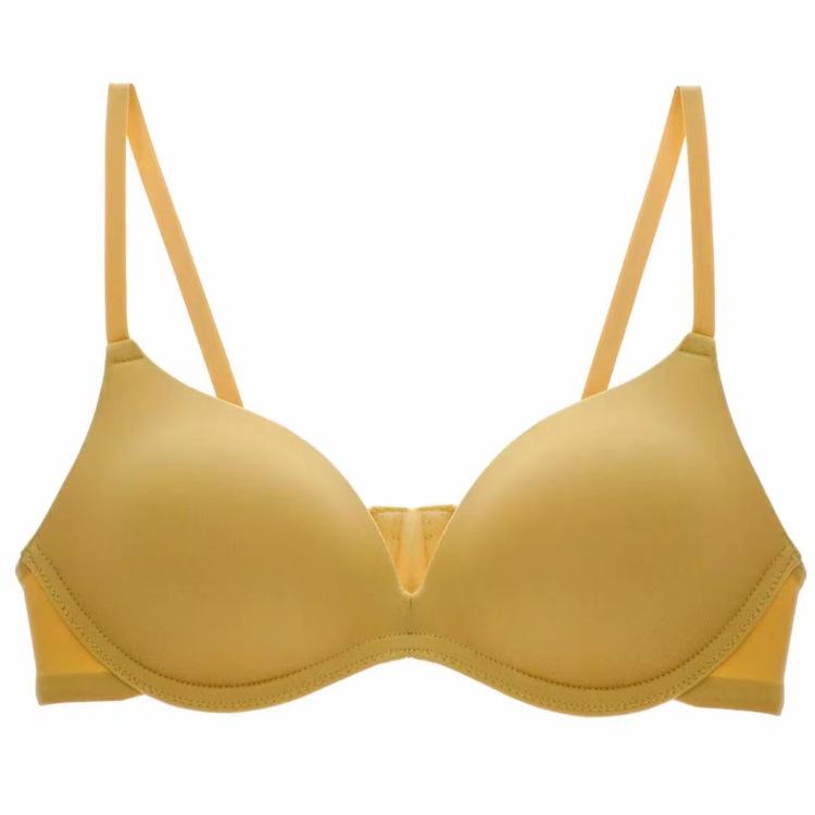 

Производитель нижнего белья женский бесшовный бюстгальтер без косточек легкий и тонкий простой бюстгальтер красивый бюстгальтер для спины 32/70AB pass cup [S] жёлтый