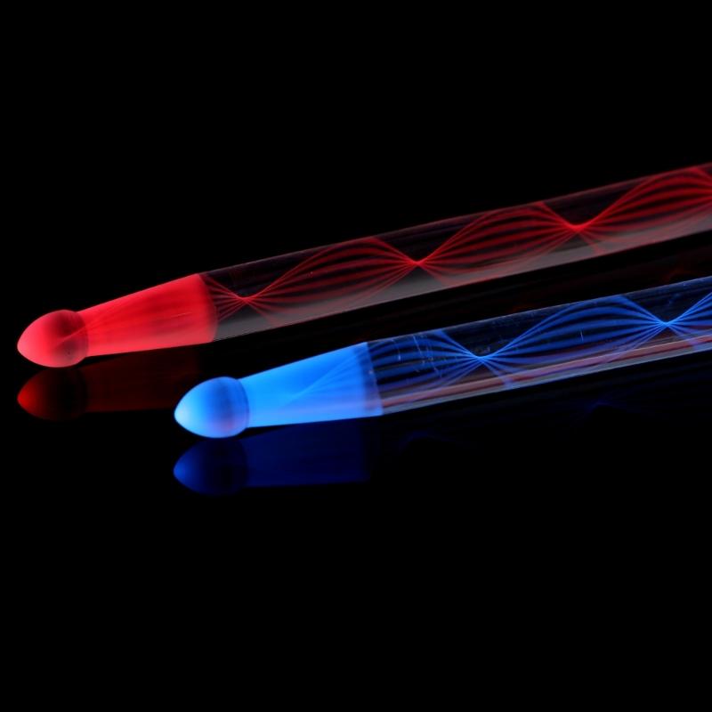 Light Up Drum Sticks 13 Color Changing Led Drumsticks Replacement Acrylic Luminous Drumsticks Drum Accessories