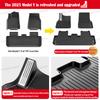 For Tesla New ModelY Juniper2025 2026 TPE metal pedal foot pad Waterproof Luggage Mat Wear-resistant Foot Pads ModelY Trunk Mats