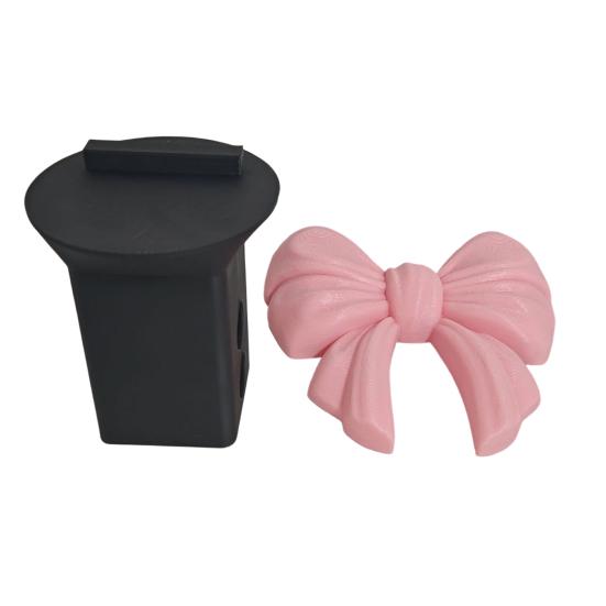 Easy To Clean Easy Snap-On Trailer Hitch Cover PLA Black 1 Pc