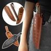 Rindsleder Messerscheide Outdoor Kleines Gerades Messer Set Gürtelschlaufe Jagd Multi Holster Tragescheide Camping Ledermesser Scheide