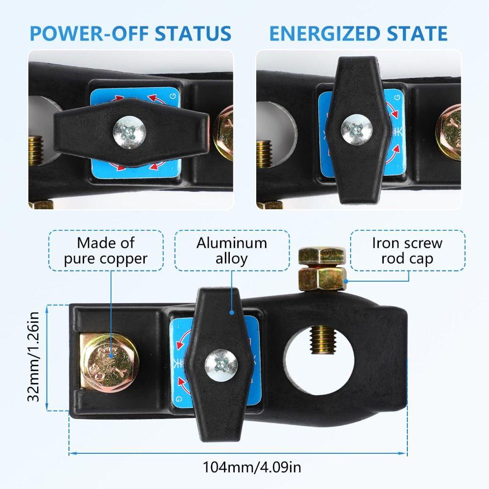 Battery Cut-off Car Battery Disconnect Switch 12V/24V Car Power Switch Isolator  RV/ATV