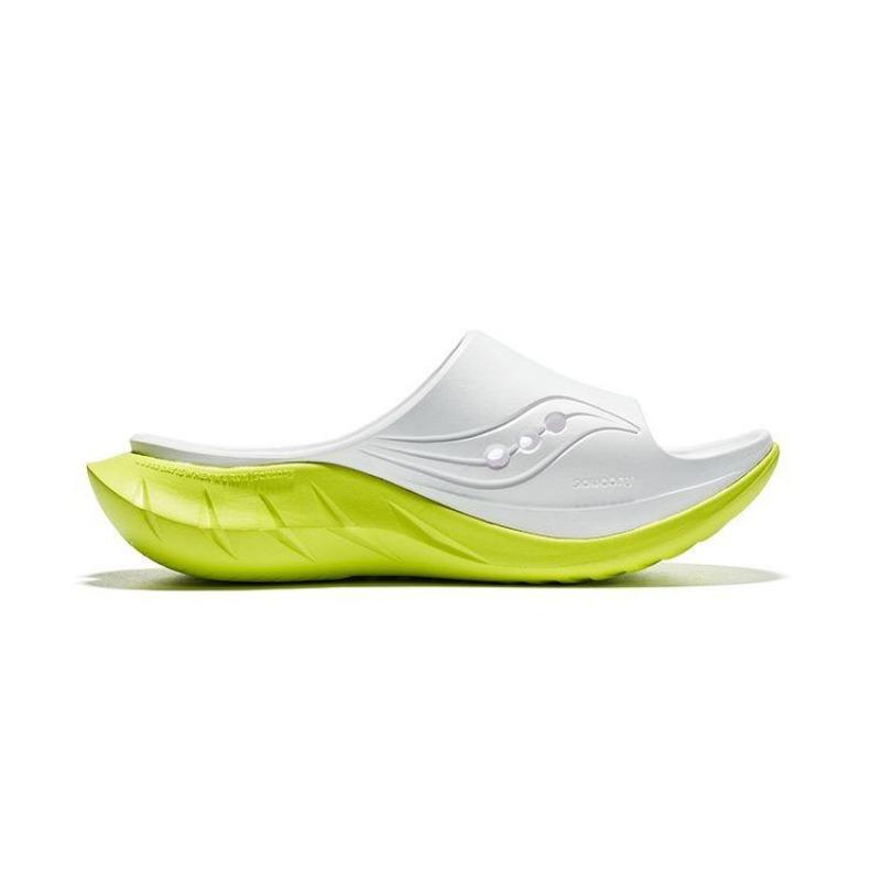 SAUCONY Cradle 2 Unisex EVA Slide Slippers White Green Black Hollow Non-slip Casual Versatile S28903-1