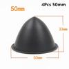 1/4Pcs Durable 35/40/45/50mm Speaker Dust Cover Black Tip Coned Dust Caps PP Protective Sleeve Speaker Repair Parts Accessories