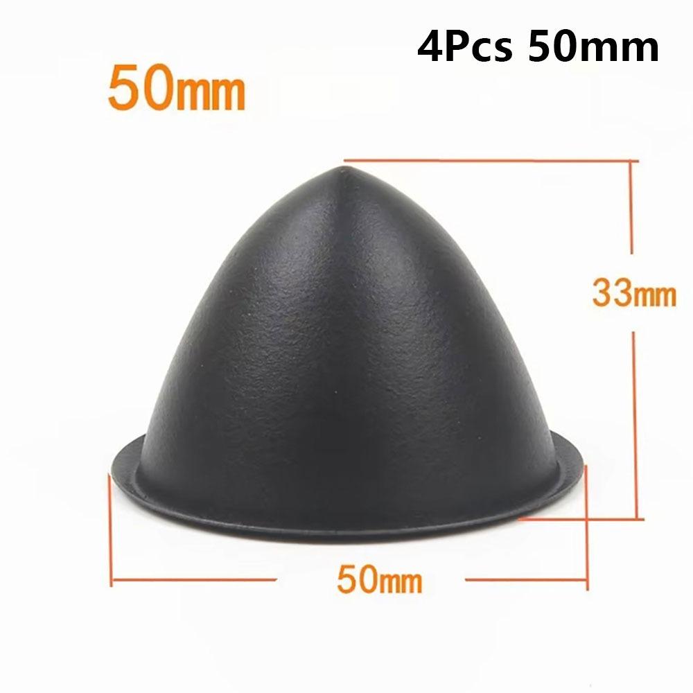 1/4Pcs Durable 35/40/45/50mm Speaker Dust Cover Black Tip Coned Dust Caps PP Protective Sleeve Speaker Repair Parts Accessories