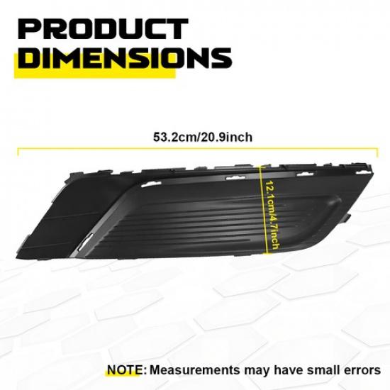 Front Bumper Light Bezel Cover Fog Right & Fusion Trim Side For Ford 2017-2018