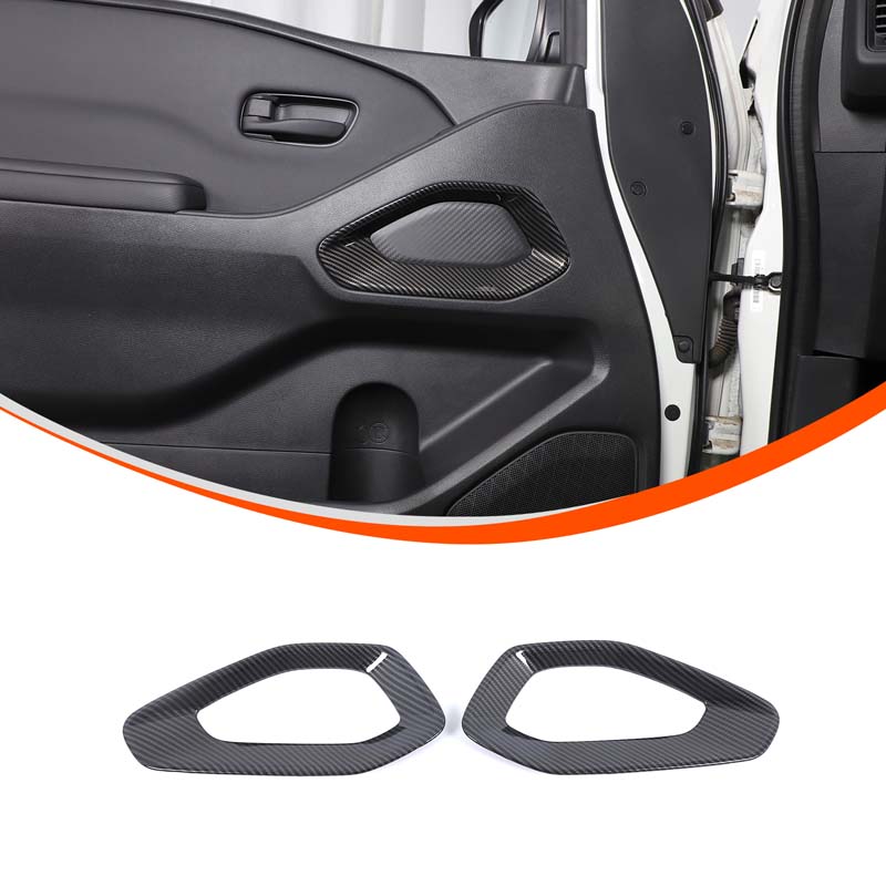 ABS Material Carbon Fiber Pattern Central Control Air Outlet Steering Wheel Grid Decorative Cover For Nissan Frontier -2024