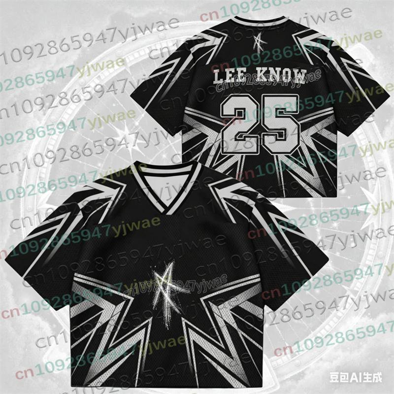 Kpop Stay Karma Album Fans T-Shirt Felix Bangchan Hyunjin Streetwear Casual Sport Oversize Kurzarm Herrenbekleidung T-Shirt