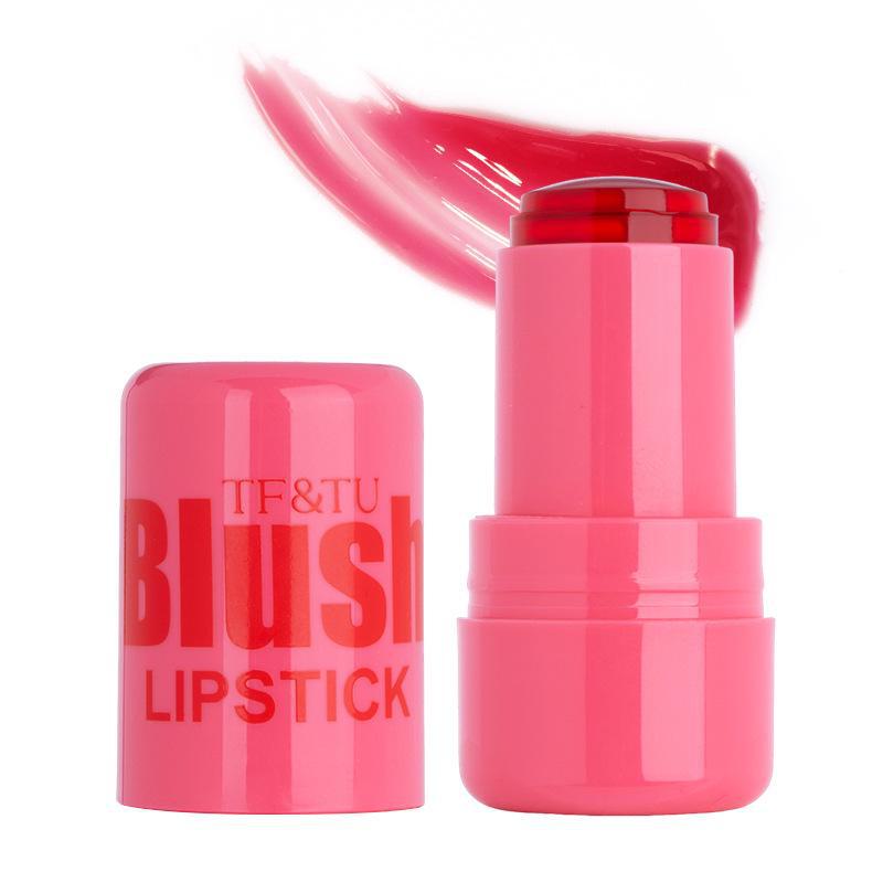 TF&TU Jelly Blush Stick: Dual-Purpose Lip & Cheek Color, Brightening Natural Contour