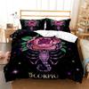 Mystery Constellations Duvet Cover Exotic Abstract Art Bedding Set Microfiber Comforter Cover King Queen For Adults Boys Bedroom