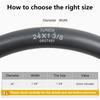 YunSCM 2-Piece 24x1 3/8" Bicycle Tube, 32mm Wall, Schrader Valve, 24x1 3/8" Tube, 37-540, Suitable for Wheelchairs, Road Bikes, and Electric Bicycles