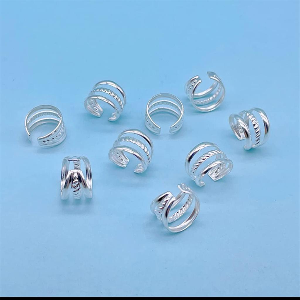 100 Pcs Dreadlock Bead Hair Beads Loose Coil Hair Jewelry For Braid Braid Clip Hair Rings Hair Clip Braid Rings