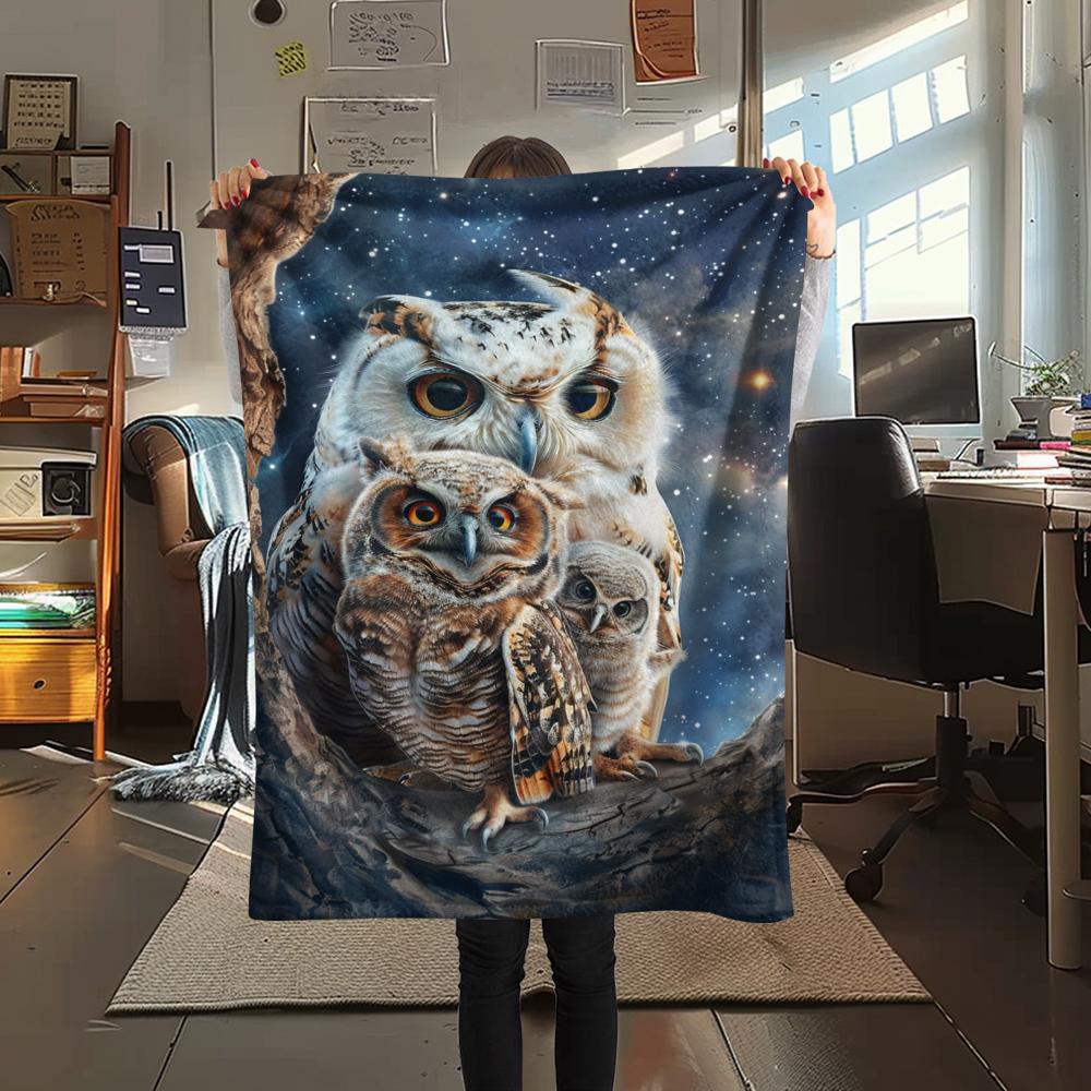 1Pc Cartoon Print Flannel Blanket, High Quality Comfortable for All Seasons, Home Decor, Warmth and Comfort, Perfect for Christmas Birthday Gift