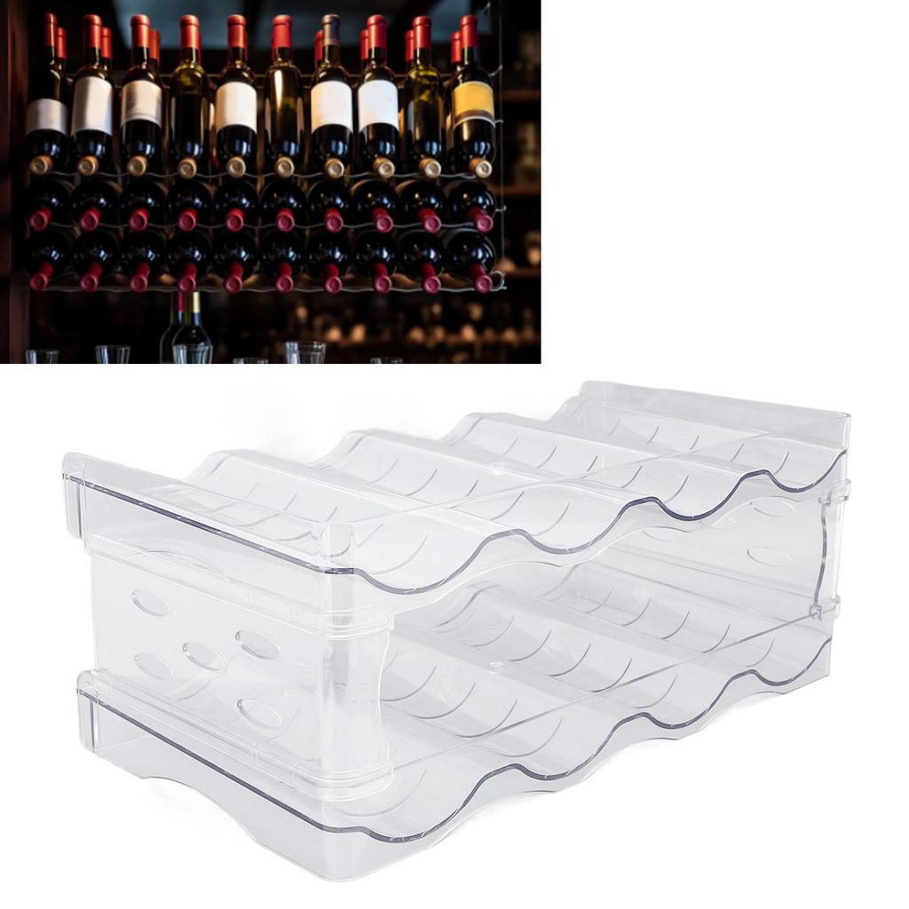 Stohovatelná láhev na vodu   Dvouvrstvý průhledný plastový stojan na šálky na stůl do kuchyňské skříňky