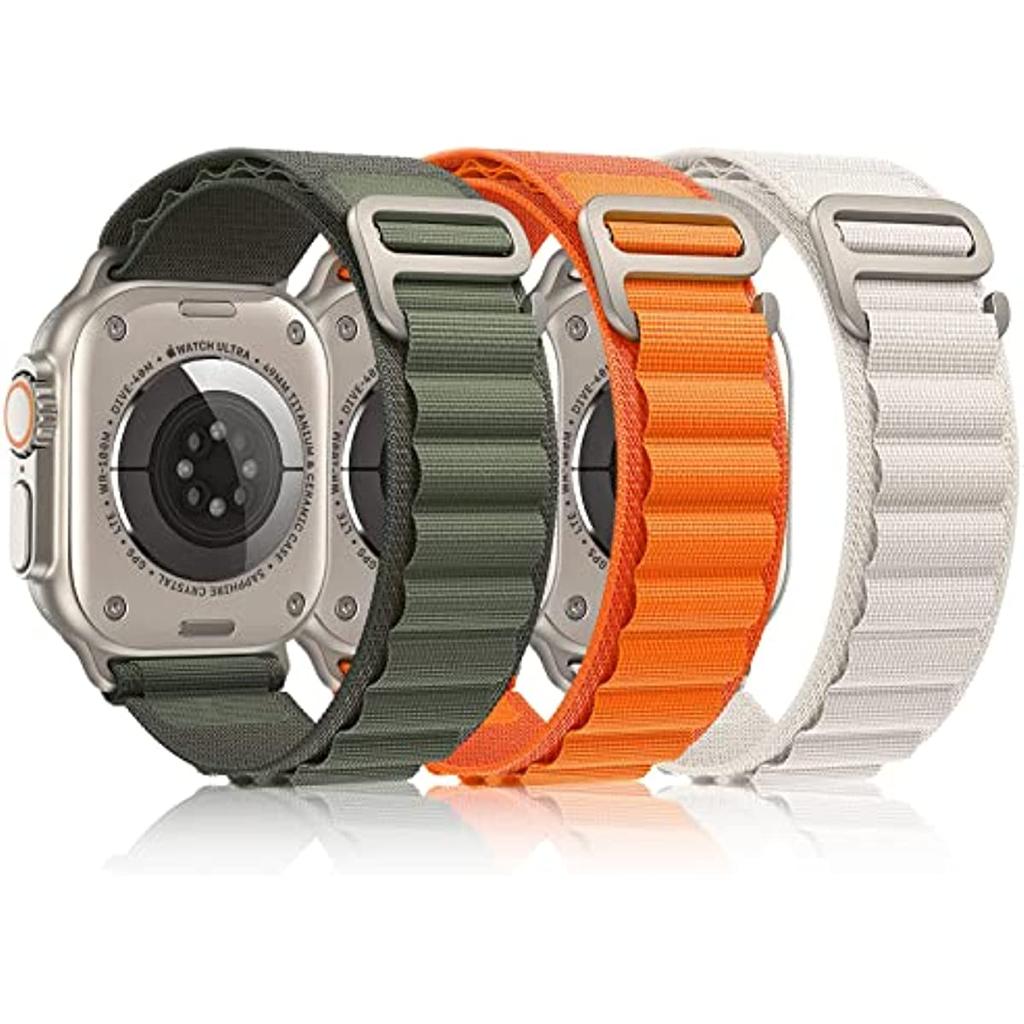 Alpine loop stropp For apple watch band 49mm 45mm 41mm 44mm 40mm Nylon klokkerem armbånd belte iwatch series 3 5 SE 6 7 8 Ultra
