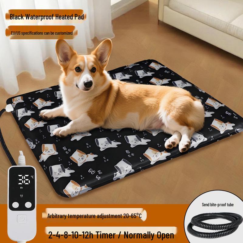 Pet Electric Heating Pad - Bite-Proof & Leak-Proof, Adjustable Temperature, Meets US & EU Standards