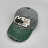 Fashion Patchwork Baseball Hat For Men Women Washed Cotton Letter Embroidery Sunshade Peaked Cap Unisex Street Hip Hop Hat