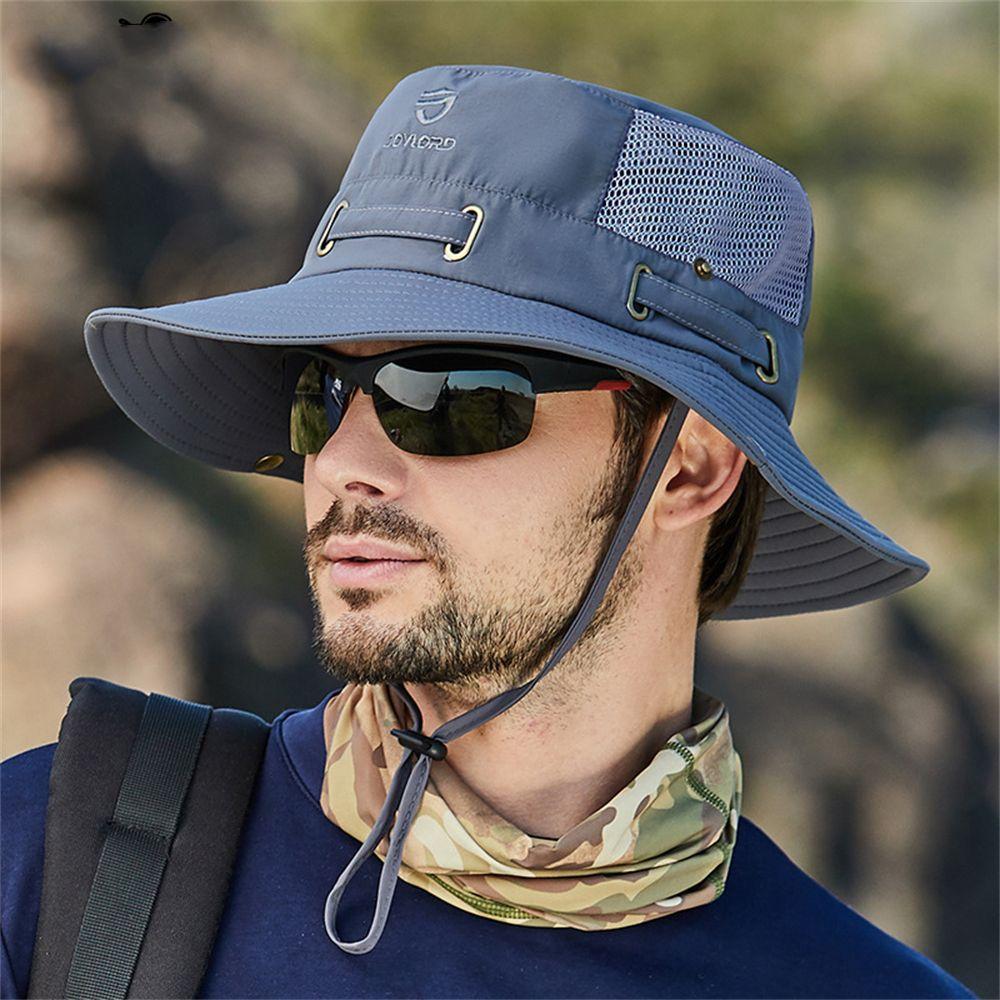 

protection Outdoor Wide Brim Big brim Army Green Summer Pot hat Sun Hat Fisherman hat Bucket Hat