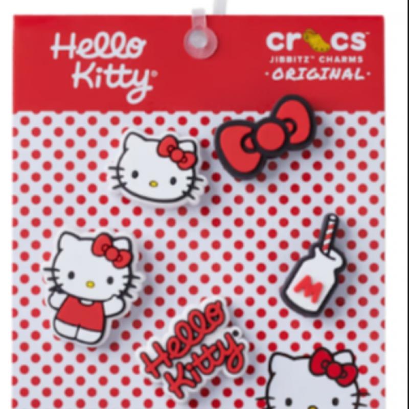 Crocs Hello Kitty Zibbitz Set Of 5 10012664