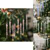 Christmas Acrylic Snowflake Hanging Ornaments For Tree Decor With Clear Pink And Blue Styles