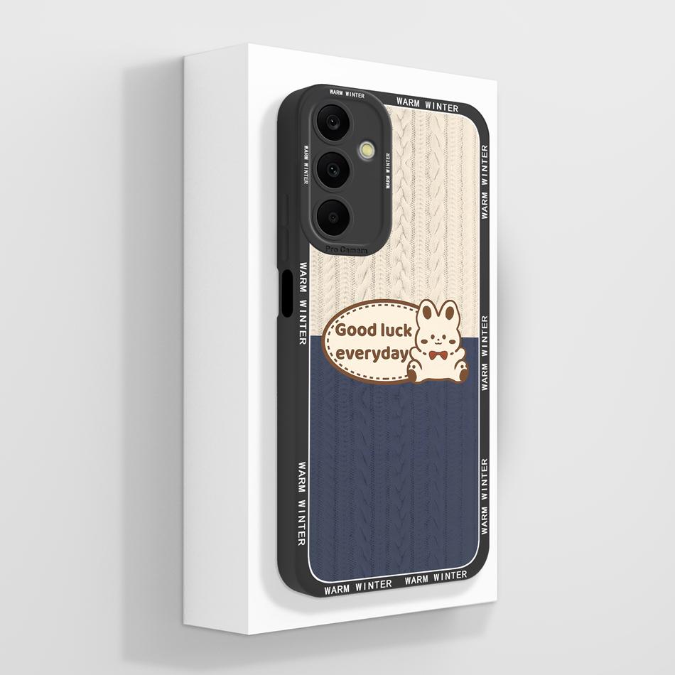 For Samsung Galaxy A25 Case Cute Panda Full Coverage Funda Soft Liquid Silicone Phone Protector For Samsung A 25 5G Back Cover