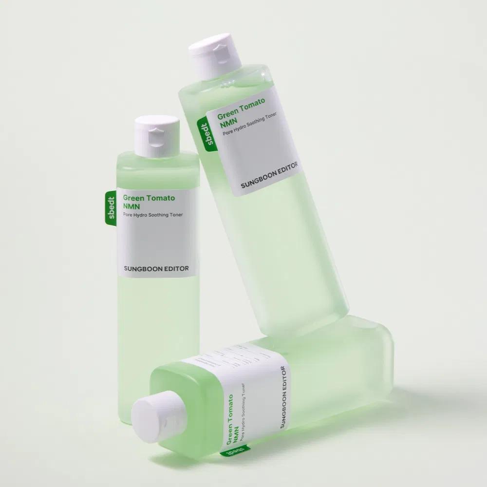 SUNGBOON EDITOR Green Tomato NMN Pore Hydro Soothing Toner Tightening Hydrating 350ml Facial Toner K-Beauty