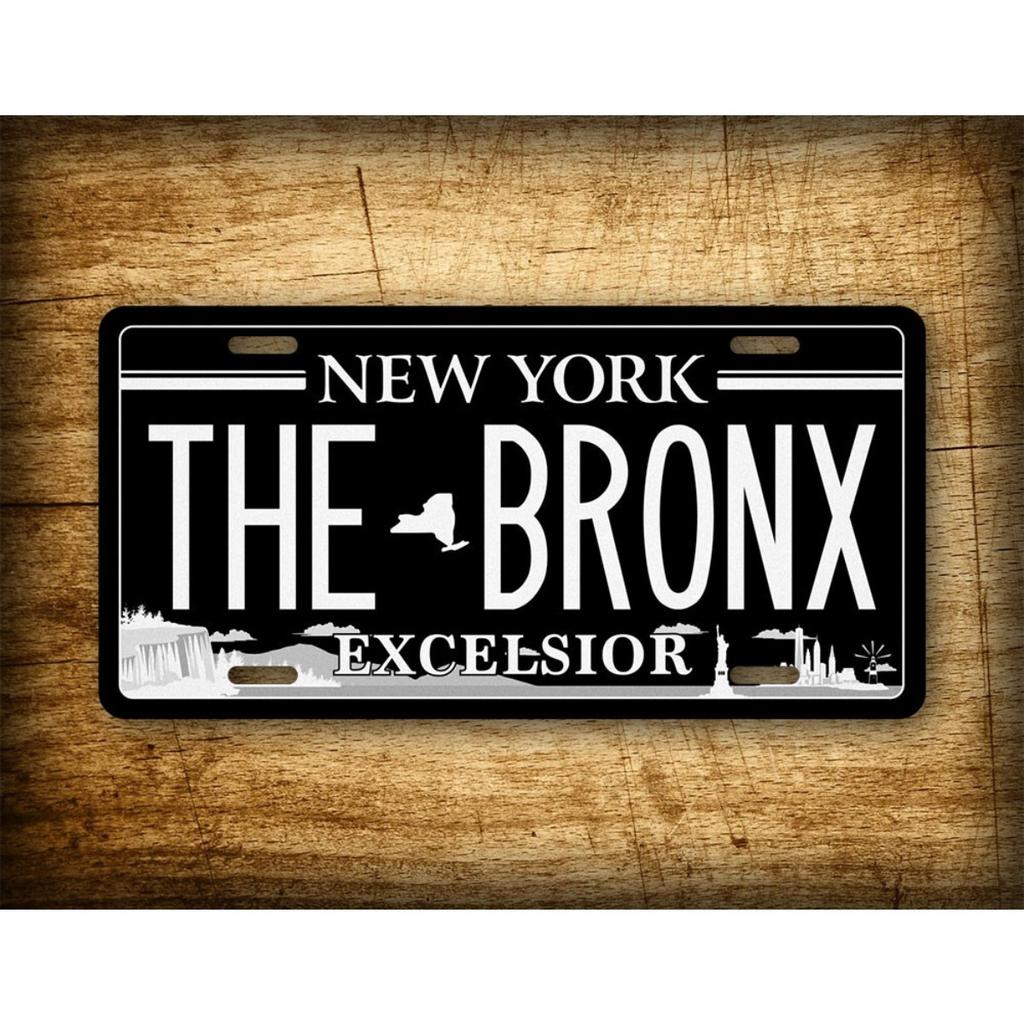 Custom 6x12 Blacked Out New York Excelsior Plate Personalized Car Decor Accessory