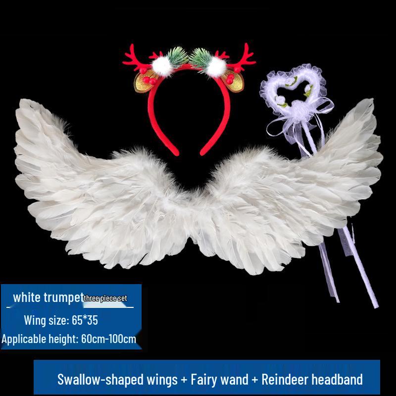 Angel Feather Wings Cosplay Props for Children & Adults - Ideal for Halloween & Parties