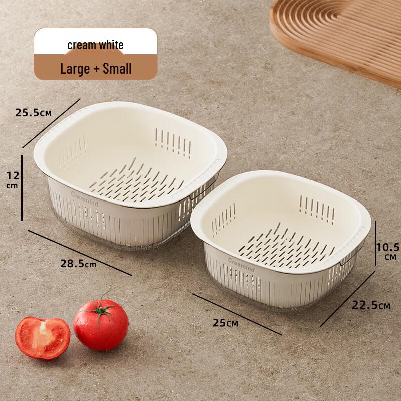 TAYHEE Kitchen Draining Baskets for Fruits & Vegetables