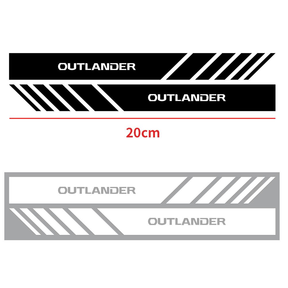 2pcs Car Rearview Mirror Stickers Side Stripe DIY Decal Car Styling For Mitsubishi Lancer X 10 Outlander 3 Pajero Asx L200