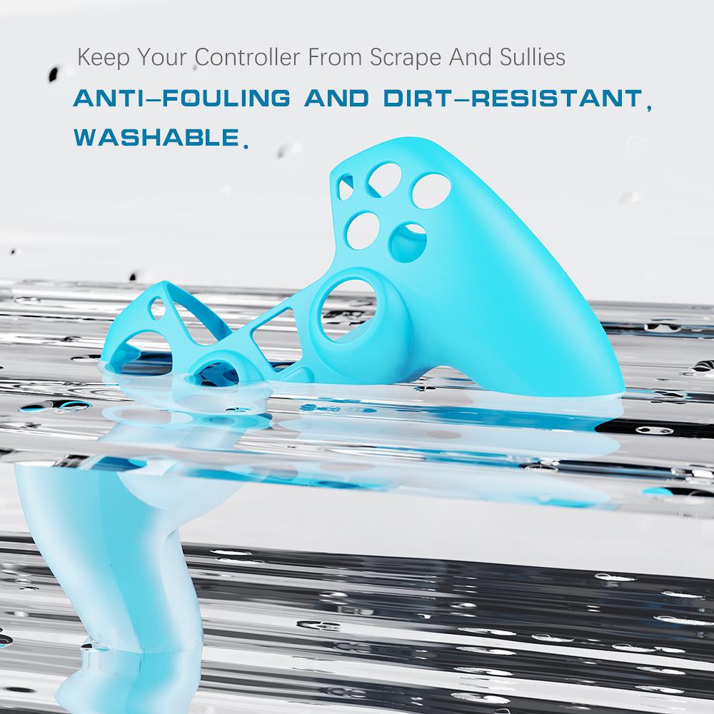 For PS5 Silicone Soft Cover Case Comfortable Hand Feeling Controller Holder Skin Shell Protector For Playstation5 Gamepad Case