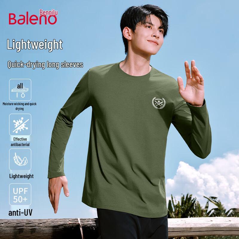 Baleno Men s Disang Round Neck Long Sleeve T-Shirt M