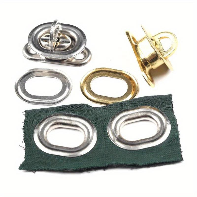 1 Set Cross Lock Bag Accessories Copper Oval Twist Buckle Brass Rotating Latch for Sun Shade Net Tarpaulin Garden Vertical Screen