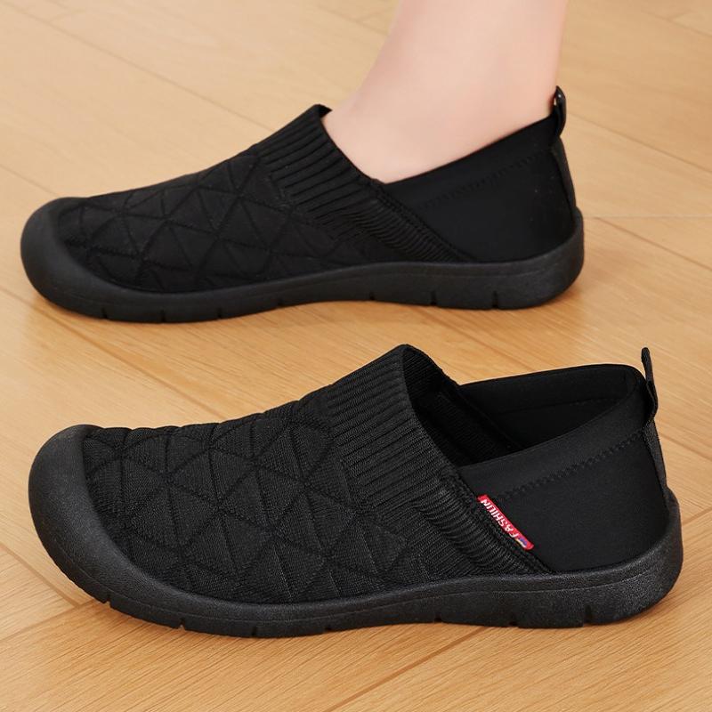 Summer Women's Flat Shoes Non Slip Womens Loafers Soft Soled Mom Shoes Comfortable Slip on Vulcanized Shoe 2025 New Women Shoes