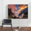 Kit punto croce con pittura a diamante fai da te 5D, tramonto e paesaggio serale, immagine con diamante pieno ricamato a mosaico con strass