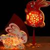Mid-Autumn Festival Lantern Gift Luminous Children Cartoon Diy Lantern Stall Ancient Style Rabbit Jade Rabbit Lantern Christmas