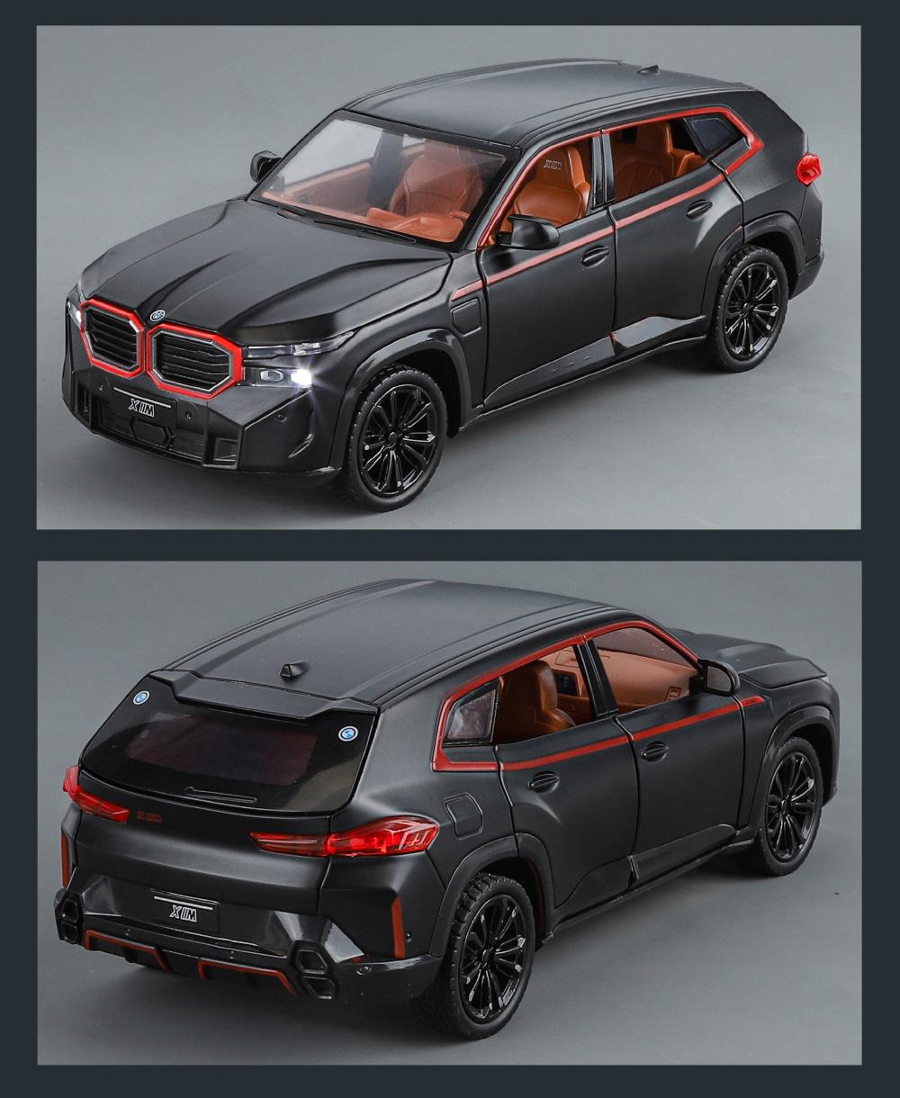 

1:24 The XM SUV Alloy Sports Car Model Diecast Metal Toy Car Vehicles Model Simulation Sound and Light Collection Childrens Gift