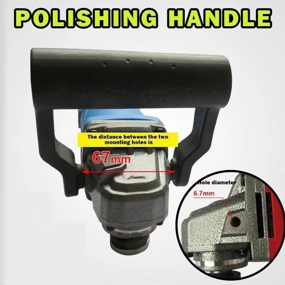 Kampinio šlifuoklio rankena 8 mm sriegio pagalbinė humanizuota konstrukcija