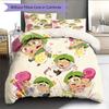 The Fairly OddParents2 Pattern Bedding Quilt Set  Home Decoration  Gift (1 * Duvet Cover + 2 * Pillowcase  Without Core)