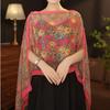 Breathable Sun Protection Shawl Long Beach Wrap Top Scarf Flower Scarf  Lady Summer