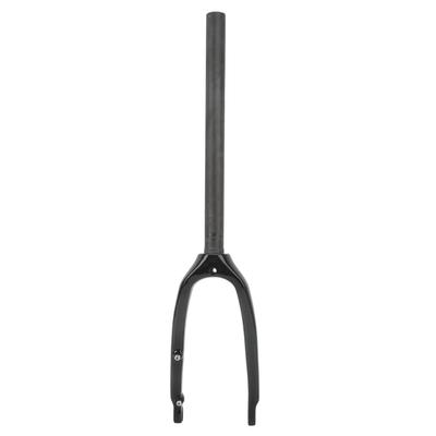 Mountain Bike Carbon Fiber Front Fork Folding Bike Fork 16in 305 Flat Disc C Brake Straight Tube Quick Release 3K Glossy