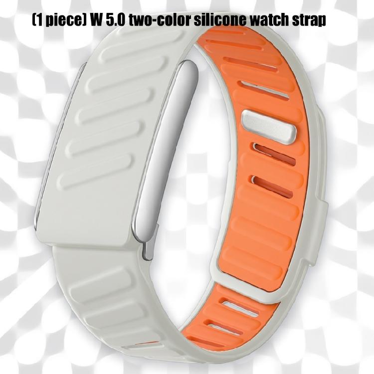 Contemporary Double Color Wrist Straps Ergonomic Silicone Replacement Band Suitable for 5.0/5.0MG Activity Trackers
