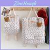 Kid Cotton Quilted Backpack With Floral Prints For School And Travel