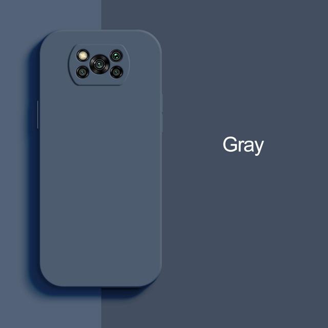 

Роскошный жидкий силиконовый чехол для телефона Xiaomi Poco X3 X 3 Pro NFC X3Pro Pocox3 Pro Мягкие чехлы для Poco x3 Pro Задняя крышка For Poco x3 Pro серый