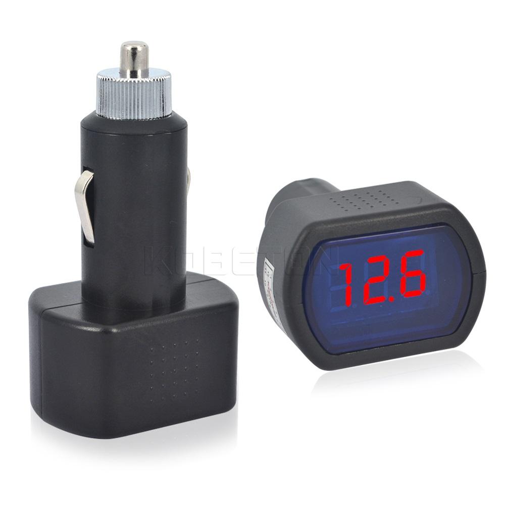 DC 12V-24V Digital Display Cigarette Lighter LCD Voltage Meter Tester For Auto Car Vehicle Battery Voltmeter Monitor