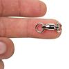 30Pcs Fishing Swivel Rings Simple Stainless Steel Hook Connector