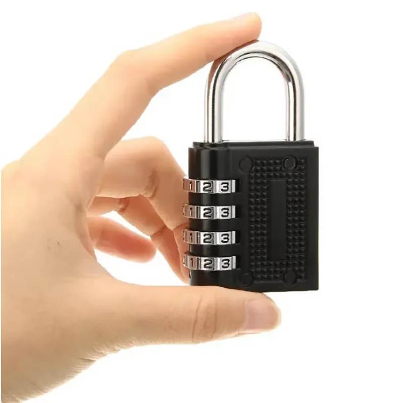 4 Digit Zinc Alloy Combination Lock Padlock Luggage Anti-theft Weatherproof Security Outdoor Gym By Lock Door Lock