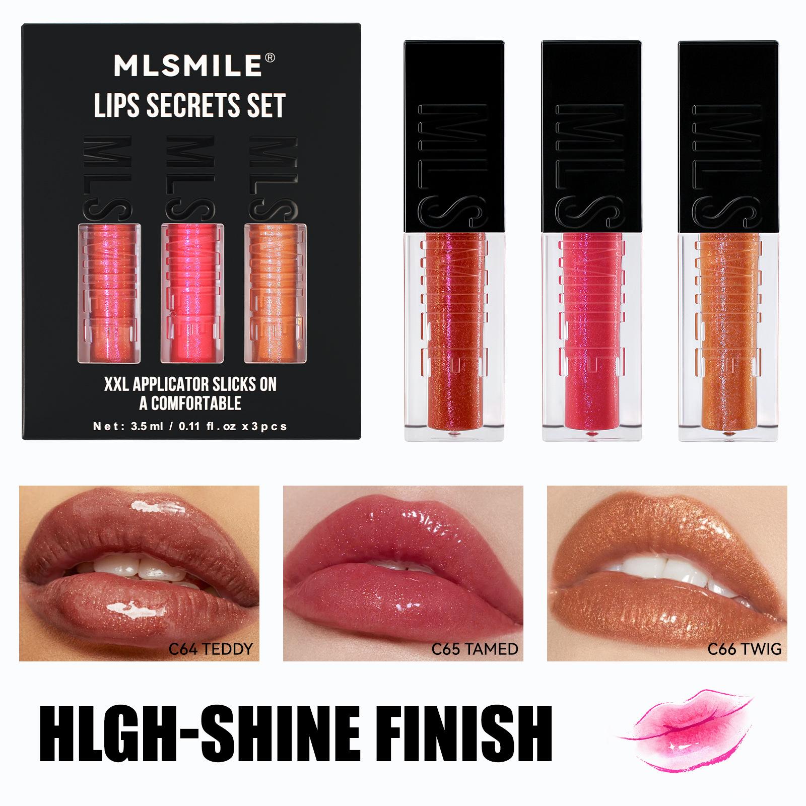 

Water Gloss Mirror Lip Glaze Set Transparent Dudu Lip Moisturizing Увлажняющий перламутровый блеск для губ 3.5ml*3