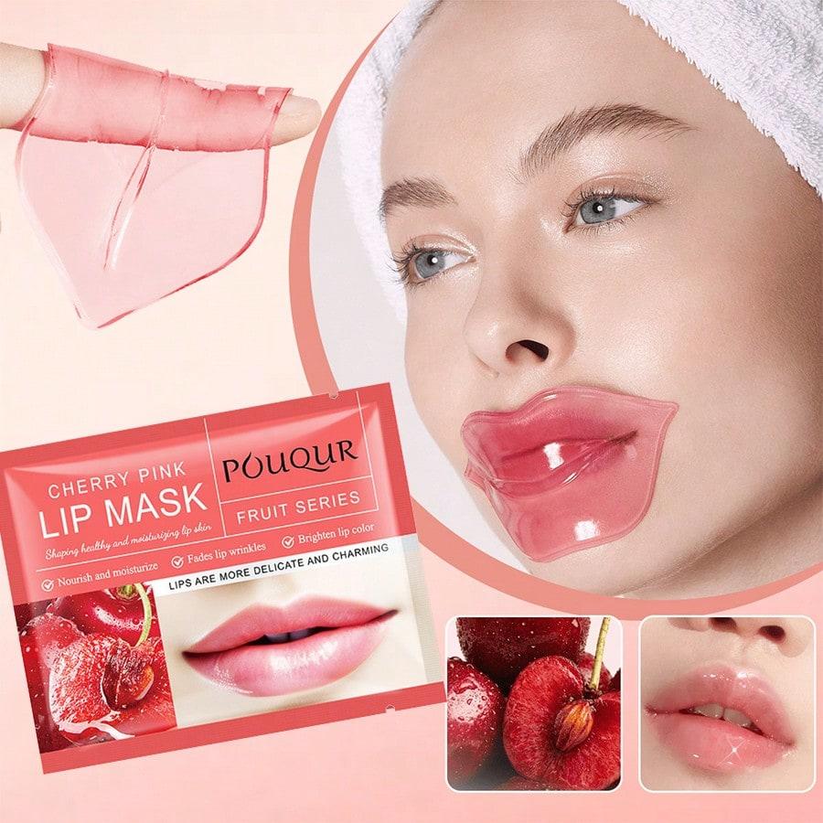 1/5/10/20pcs Moisturizing Lip Mask, Collagen/Cherry/Blueberry, Containing Glycerin And Collagen, Fad