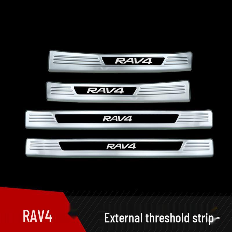 Protector Prag Ușă din Oțel Inoxidabil pentru Toyota RAV4 2024